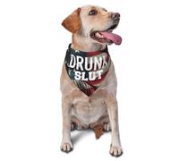 Collier Bandana Salope Ivre Serviette Triangle pour Animaux Classiques Bandanas pour Chiens Personnalisés Foulard Triangle pour Fêtes Anniversaires Tenue De Tous Les Jours