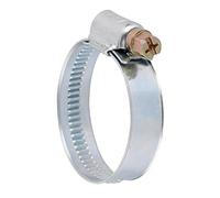 Collier bande non perforée W1 acier zingué blanc - 12 mm - Serrage 23 - 35 mm - Boîte de 25 pièces - Ace