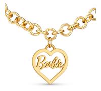 Collier Barbie maillons ronds et c ur - Dor