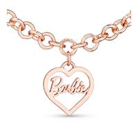 Collier Barbie maillons ronds et c ur - Or rose
