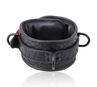 Collier BDSM en cuir - Série Black Diamond™ de MEO® - Taille - small/medium