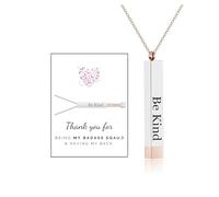 Collier « Be Kind Of A Badass », « To My Badass Squad » avec pendentif « We Always Have Each Other's Back Tubes » avec message caché, bijoux d'amitié, cadeaux pour ma meilleure amie, L, Acier