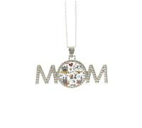 Collier Big Ben London Angleterre Art Déco Mode Fête des Mères Cadeau pour Maman Nana Grand-Mère Bijoux Anniversaire, M