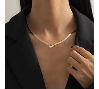 Collier Bijoux Pendentif Hommes Femmes Cadeau Necklace Jewelry Vintage Multiniveau Plat Chaîne Or Argent Couleur Collier Collier.