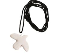 Collier blanc avec colombes de la paix - Bijou unique pour étudiant - Longue chaîne pour femme à la recherche de bijoux uniques et significatifs - Accessoire de mode