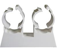 Collier blanc TUB-RING double 20 mm pour tubes multicouches boîte de 50 ING FIXATIONS A315230