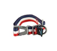 collier bleu blanc rouge S - collier pour chien