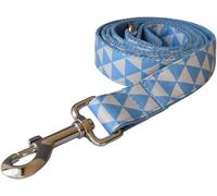 Collier Bleu en Tissu de qualité en Coton personnalisé pour Petits, Moyens et Grands Chiens, pièces métalliques, Accessoire pour Animaux de Compagnie, Laisse pour Chien, S