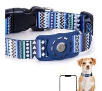 Collier Bobo anti-perte pour chien avec support AirTag, collier réglable et imperméable pour animaux de compagnie pour chats et chiens de petite, moyenne et grande taille, collier de suivi à