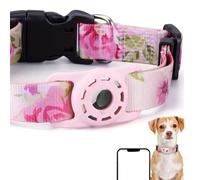 Collier Bobo anti-perte pour chien avec support AirTag, collier réglable et imperméable pour animaux de compagnie pour chats et chiens de petite, moyenne et grande taille, collier de suivi à