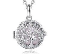 Collier Bola de Grossesse avec Mélodie Douce Pendentif Arbre de la Vie Grelot Musical pour Femmes Enceinte,2 Chaînes