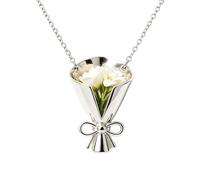 Collier Bouquet De Fleurs Bijou Porte-Fleur Miniature