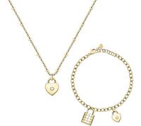 Collier + Bracelet Femme MORELLATO ABBRACCIO SAUB19 Acier Inoxydable d'Or Coeur
