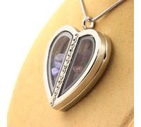 Collier brut multicolore en tanzanite + tourmaline