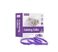 Collier Calmant pour Chiens et Chats, Collier Anti-anxiété à Taille Réglable, Naturel, Étanche, Validité de 60 Jours, Effet Calmant, Soulagement de l'anxiété, 38 cm, Lot de 3 (Petit)