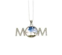 Collier cascade ry science nature paysage de la fête des mères cadeau pour maman, grand-mère, collier d'anniversaire, M