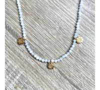 Collier céleste médailles pierre de lune