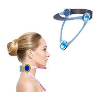 Collier Cervical,360° Minerve Cervicale Cou Réglable, Dispositif de Traction du Cou,Collier cervical de correction de posture,soulagement de la douleur (Adulte Bleu)