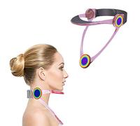 Collier Cervical,360° Minerve Cervicale Cou Réglable, Dispositif de Traction du Cou,Collier cervical de correction de posture,soulagement de la douleur (Adulte rose)