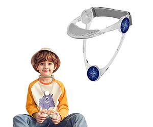 Collier Cervical,360° Minerve Cervicale Cou Réglable, Dispositif de Traction du Cou,Collier cervical de correction de posture,soulagement de la douleur (Enfants transparents)