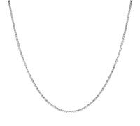 Collier chaîne en argent sterling pour femme avec boîte de 1 mm, résistant au ternissement, fermoir non migrant, chaîne en argent sterling, fabriqué en Italie, non applicable, sans pierre précieuse