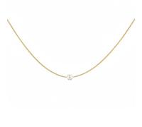 Collier chaîne en or pour femme avec fermoir à boucle, plaqué or 14 carats