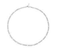 Collier chaîne homme - Police - Acier inoxydable - Argenté - Mousqueton - Moderne - 250 cm - Taille unique