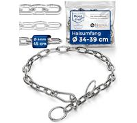 Collier chaîne pour Chien en Acier Inoxydable - Collier combiné Anti-Traction, maillons Courts, 4 mm, 45 cm