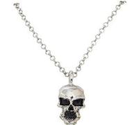 collier chaine tête de mort argent brillant - chaks 11086 Gris G