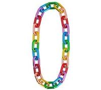 collier chaines multicolores adulte - boland 44642 Multicolore G