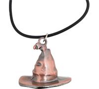 Collier chapeau de sorcière magique Accessoire de costume noir-cuivre