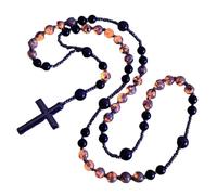 Collier Chapelet pour Femme | Collier Chrétien avec - Chapelet Sacré Phosphorescent Qui Brille Dans L'Obscurité | pour la Maison, l'École, la Communion, le Baptême, les Cérémonies, les Fêtes, l'Église