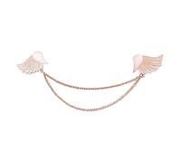 Collier Charmes Lily of Valley Flapper Femmes Broques Ailes de fée Épingles de Grenouille Vertes pour Broche Broche Pin Angel Wing Collier Golden