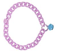 Collier Chat Ajustable avec Clochette, Accessoire pour Petit Animal Pourpre | Acrylique Léger, Boucle Facile à Utiliser, pour Fêtes D’anniversaire et Tenues du W nd