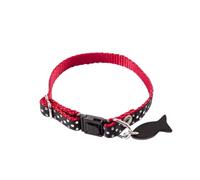 Alterego Collier réglable pour Chat à Pois et Pendentif Assorti - Alter Ego - Noir*