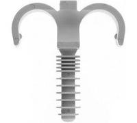 Collier-cheville Ramclip gris double pour gaine PER ou ICTA - Type 20 - Seau de 100 gris G