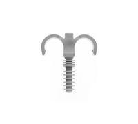 Collier-chevilleclip gris double pour gaine PER ou ICTA - Type 20 - Seau de 100