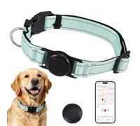 Collier Chien Airtag, Chien Traceur Colliers Réfléchissants avec Traceurs GPS pour Chiens Moyens et Grands Réglable Collier Anti Fugue pour Chiens Ayant Un Tour de Cou de 40 à 65 cm