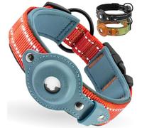 Collier Chien Airtag, CollarDirect, Collier réfléchissant pour Chien pour Apple Air Tag pour Grands, Moyens et Petits Chiens (Rose, XL, 51-61 cm)
