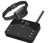 Collier Chien Anti-Fugue Télécommande sans Fil pour Chien Clôture électronique pour Chien Collier électrique Chien Collier Rappel