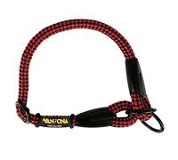 Collier Chien Etrangleur Anti-Traction Dressage, Petits Moyens Grands Chiens, Fabriqué en Espagne. Rouge&Noir. XS (≤50CM).