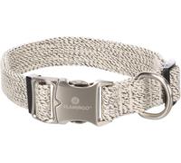 Flamingo Collier pour Chiens Lago - Blanc/Noir - Taille 45-65 cm, 25 mm - Idéal pour Rottweiler, Terre-Neuve, Dogue de Bordeaux, Leonberg et Akita Inu