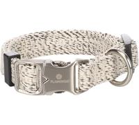 Collier Chien - Lago Blanc & Noir XS | 20-35cm x 15mm x 2mm, Lin, Boucle métal