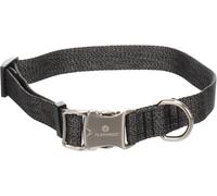 Collier Chien - Mago Gris Foncé L | 45-65cm x 25mm x 2mm, Coton, Boucle métal