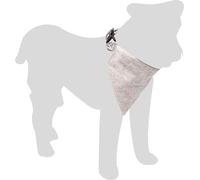 Flamingo Collier pour Chien avec Bandana Nelson Gris - Taille M 35-50 cm, 20 mm - Réglable en Nylon avec Fermeture Sécurisée | Accessoire Élégant et Confortable au Quotidien