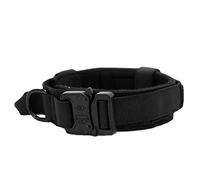 Collier Chien Réglable, Polyester Résistant, Taille Moyenne à Grande - Confortable Respirant, Boucle Métallique Solide, Anneau D pour Dressage et Balades (L 47x38x27cm / 18,5x14,96x10,63 Pouces)