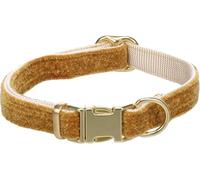 Collier Chien - Saba Jaune S | 30-45cm x 15mm x 3mm, Nylon/Velours, Boucle dorée