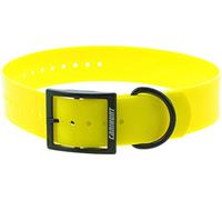 Collier Chien Xtreme Polyuréthane - Boucle Double - 3 Coloris, Largeur 38mm, 2.5mm d'épaisseur, Longueur 70cm, Canihunt Marque Française (Jaune)
