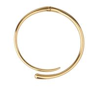 Collier Choker Chunky pour Femmes, Collier en Forme de Goutte d'Or Manchette Choker Ouverte Printemps Bijoux en Métal Déclaration pour Femmes