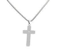 Collier chrétien avec pendentif religieux en métal pour homme et femme, Refer to description, Acier inoxydable, Unisexe